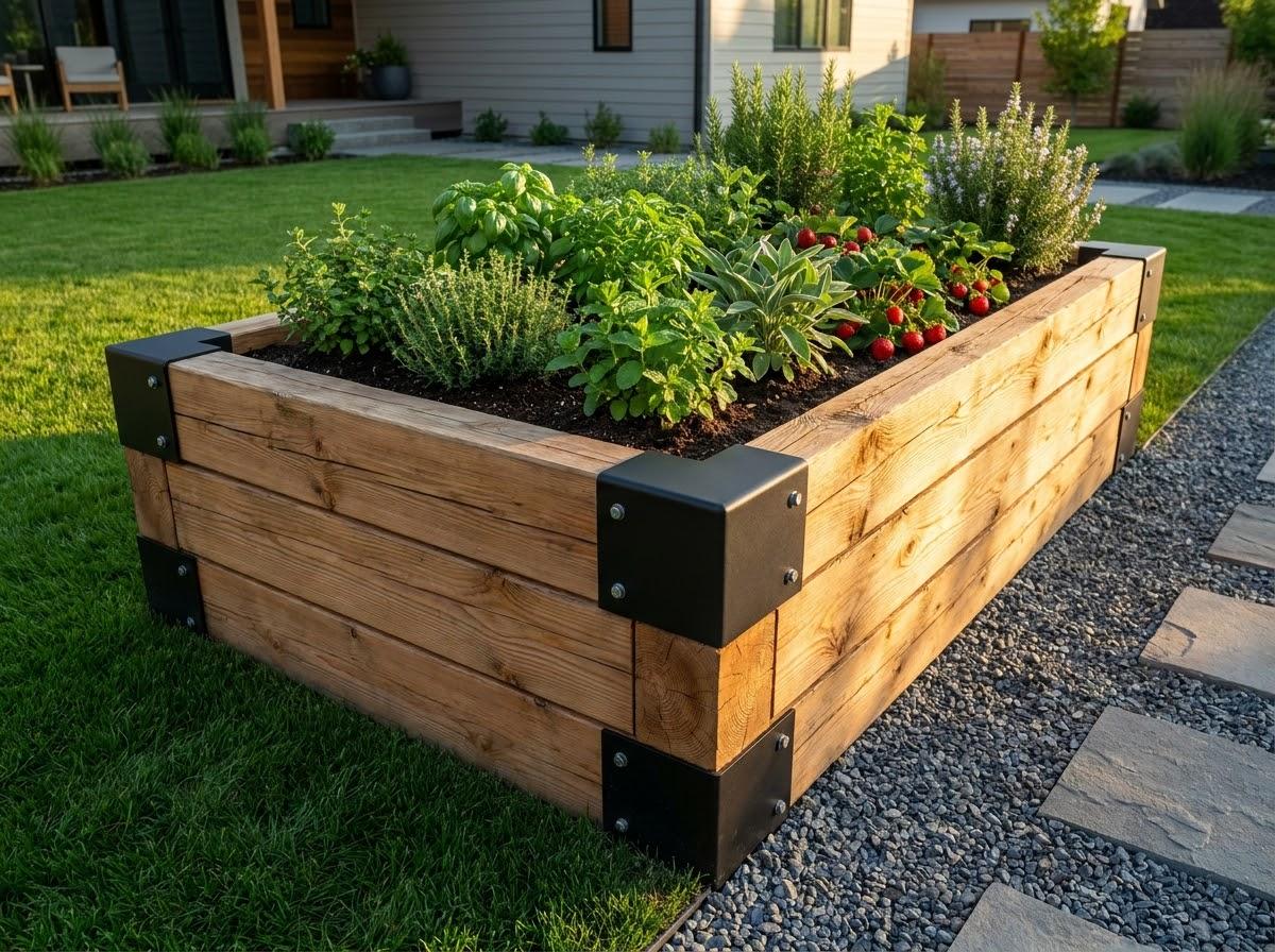 Готовая грядка стандартного размера